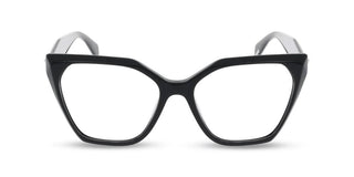 Police Vplr18 Unisex Black Geometric Eyeglasses