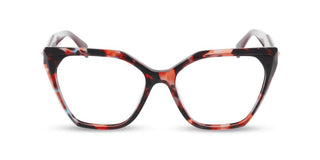 Police Vplr18 Unisex Havana Geometric Eyeglasses