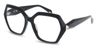 Police VPLR19 unisex Black Geometric Eyeglasses