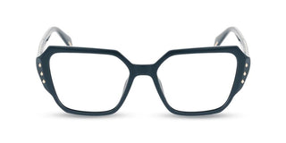 Police VPLR20 unisex Green Squared Eyeglasses