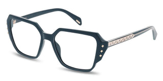 Police VPLR20 unisex Green Squared Eyeglasses