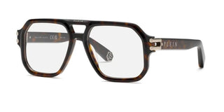 Philipp Plein Vpp148m Unisex Havana Pilot Eyeglasses