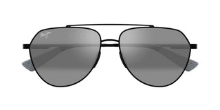 Maui Jim Waiwai Mj0634s Men Black Pilot Sunglasses