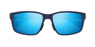 Maui Jim Walewaha Af Mj0686sa Men Black Squared Sunglasses