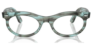 Ray-ban Wayfarer Oval 0rx 2242v Unisex Green Geometric Eyeglasses
