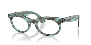 Ray-ban Wayfarer Oval 0rx 2242v Unisex Green Geometric Eyeglasses