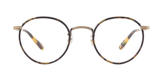 GARRETT LEIGHT WILSON unisex Havana Round Eyeglasses