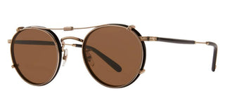 GARRETT LEIGHT WILSON CLIP unisex Gold Round Eyeglasses