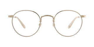GARRETT LEIGHT WILSON M unisex Gold Round Eyeglasses