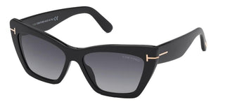 Tom Ford WYATT FT 0871 women Black Cat Eye Sunglasses