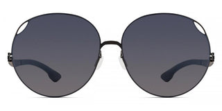 ic!berlin YULINA T. men Black Round Sunglasses