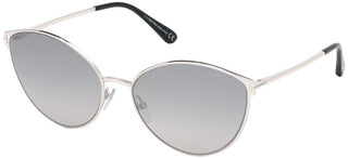 Tom Ford ZEILA FT 0654 women Silver Cat Eye Sunglasses