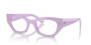 Ray-ban Zena Rx 7330 Unisex Violet Geometric Eyeglasses