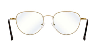 zerOne five ZO 918-B BLUE BLOCK unisex Gold Round Eyeglasses