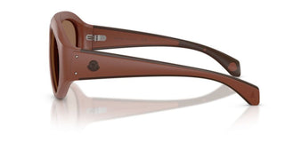 Moncler Zyra Me8014u Unisex Brown Geometric Sunglasses